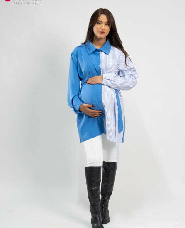 Chemise Bicolore Rayée